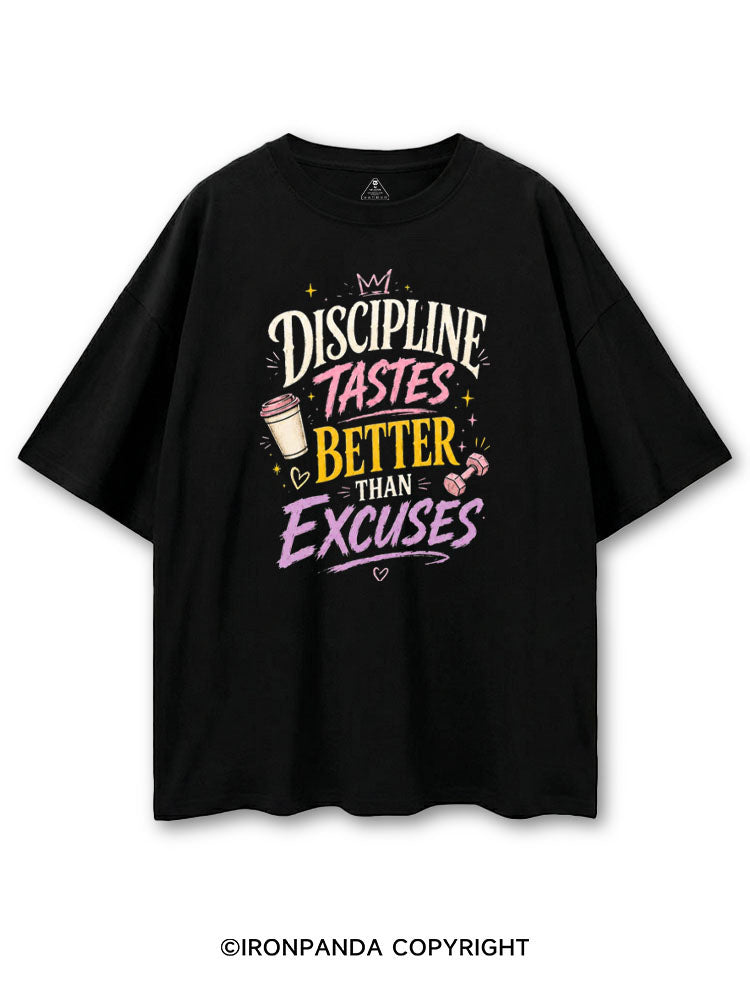 DISCIPLINE TASTES BETTER THAN EXCUSES COTTON PUMP COVER