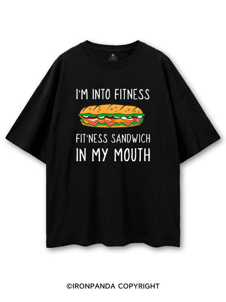 I'M INTO FITNESS FITNESS SANDWICH IN MY MOUTH GYM COTTON PUMP COVER