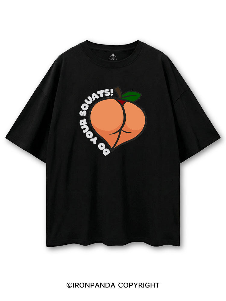 DO YOUR SQUATS PEACHY COTTON PUMP COVER