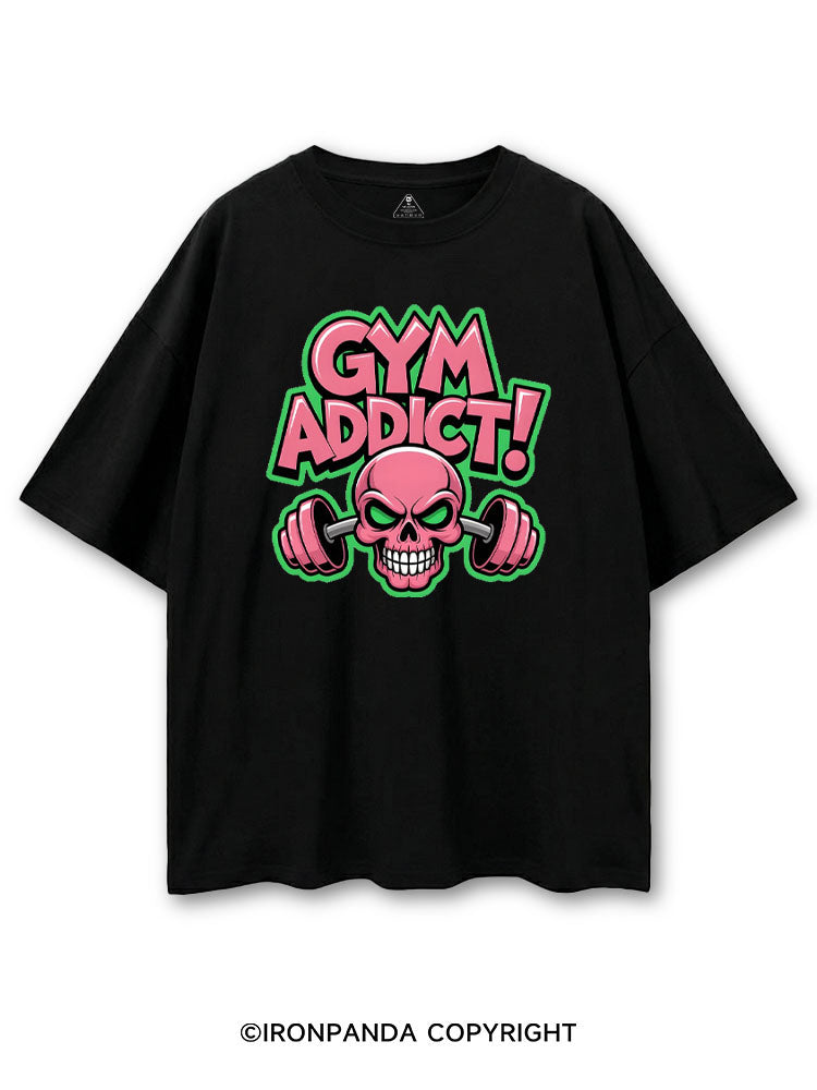 GYM ADDICT! SKULL COTTON PUMP COVER