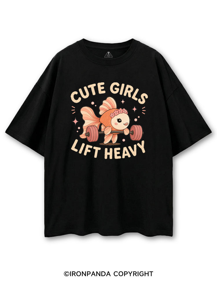 CUTE GIRLS LIFT HEAVY FISH COTTON PUMP COVER