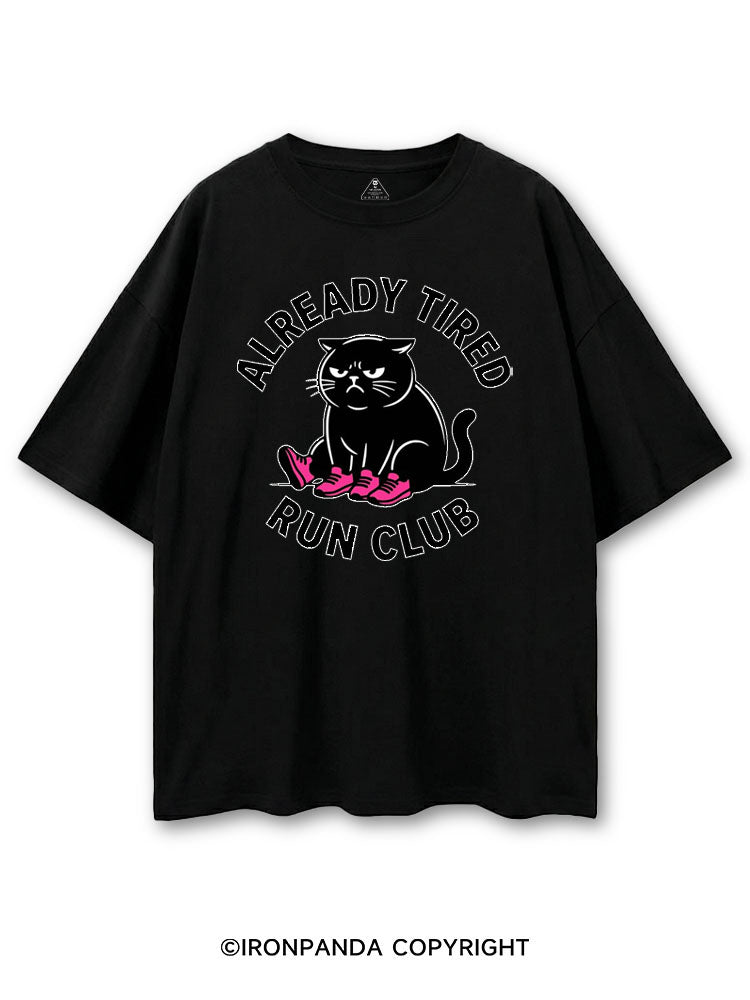 ALREADY TIRED RUN CLUB COTTON PUMP COVER