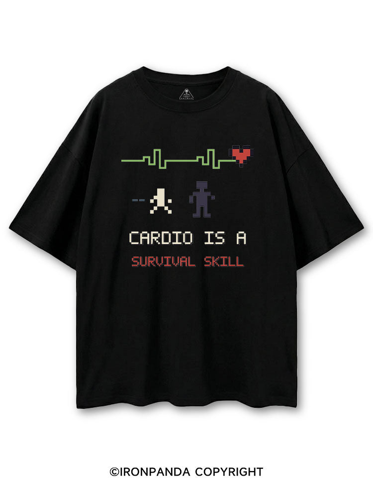 CARDIO IS A SURVIVAL SKILL COTTON PUMP COVER