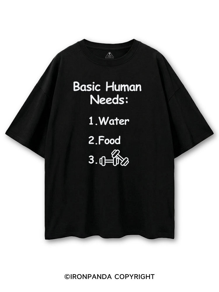 BASIC HUMAN NEEDS WATER FOOD AND GYM COTTON PUMP COVER