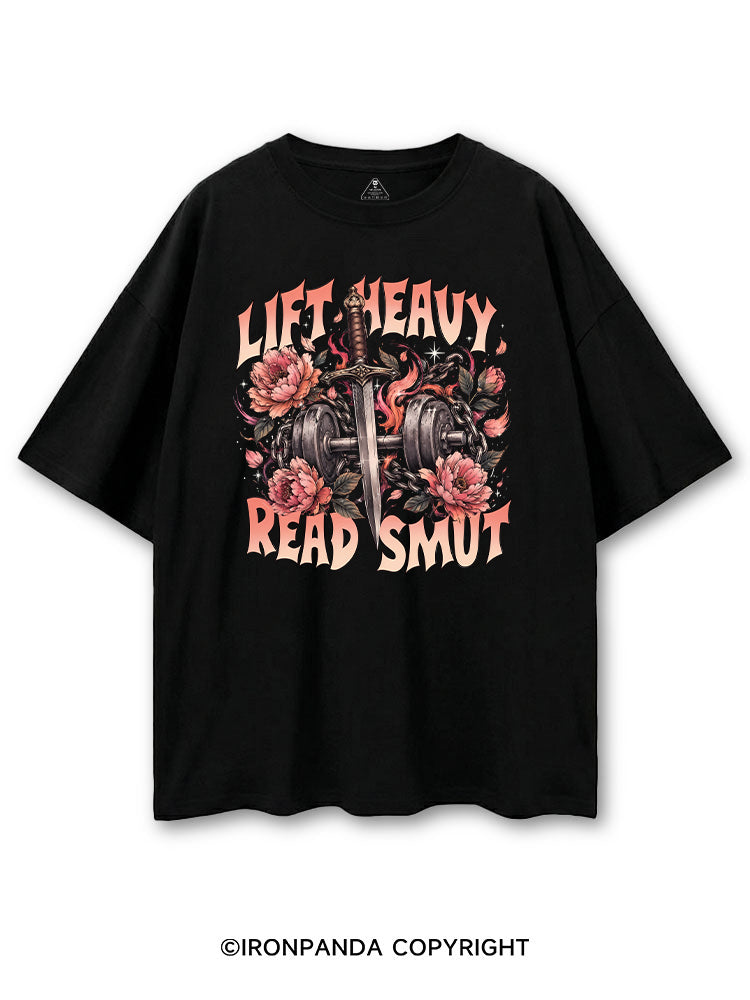 LIFT HEAVY READ SMUT WEIGHTLIFTING BOOKISH COTTON PUMP COVER