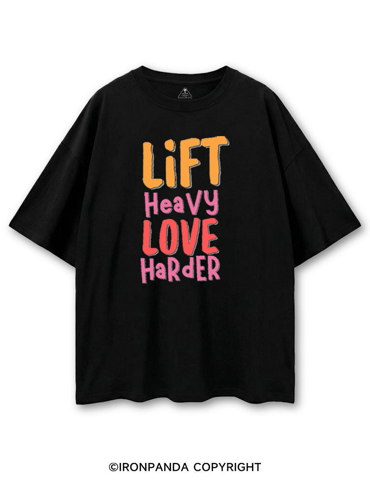 LIFT HEAVY LOVE HARDER COTTON PUMP COVER