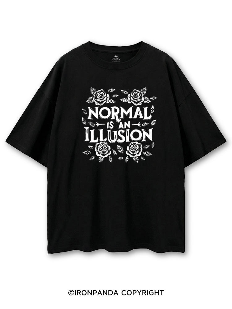 NORMAL IS AN ILLUSION COTTON PUMP COVER