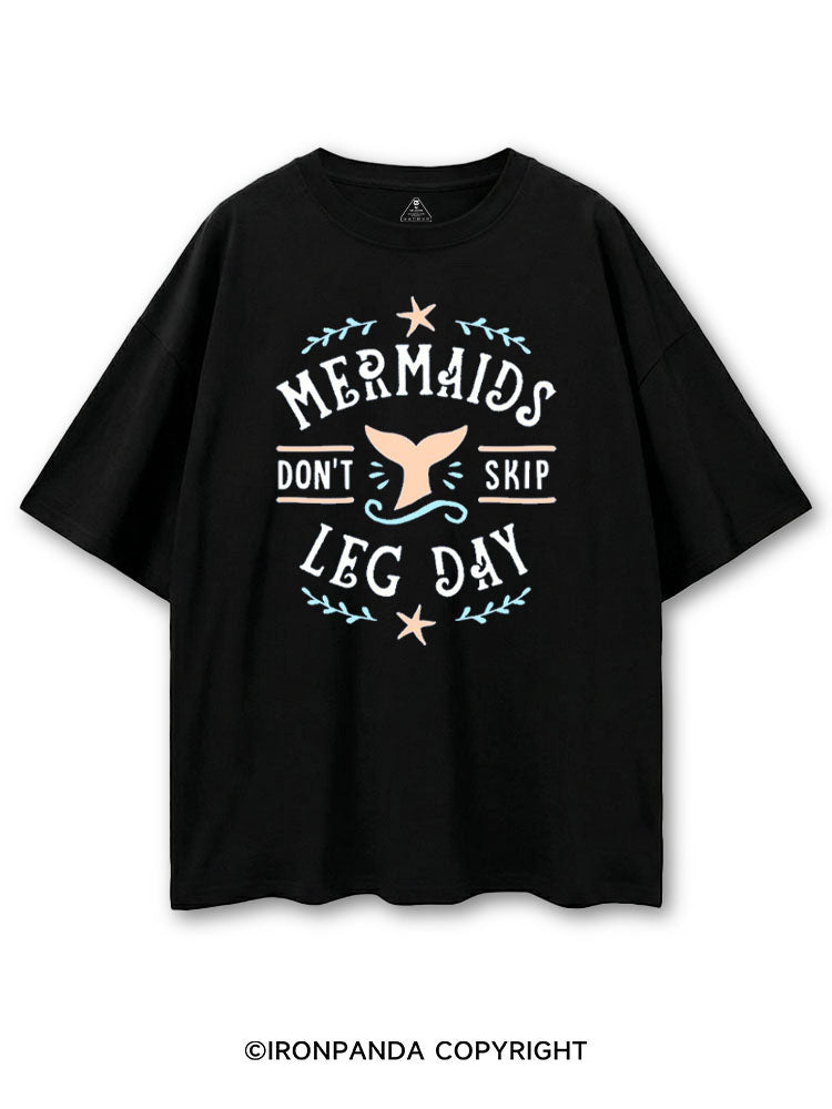 MERMAIDS DON'T SKIP LEG DAY COTTON PUMP COVER