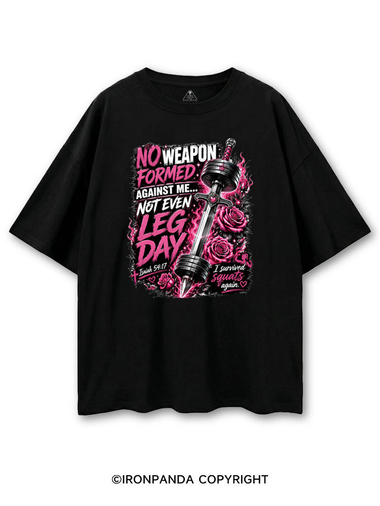 NO WEAPON FORMED AGAINST ME NOT EVEN LEG DAY COTTON PUMP COVER