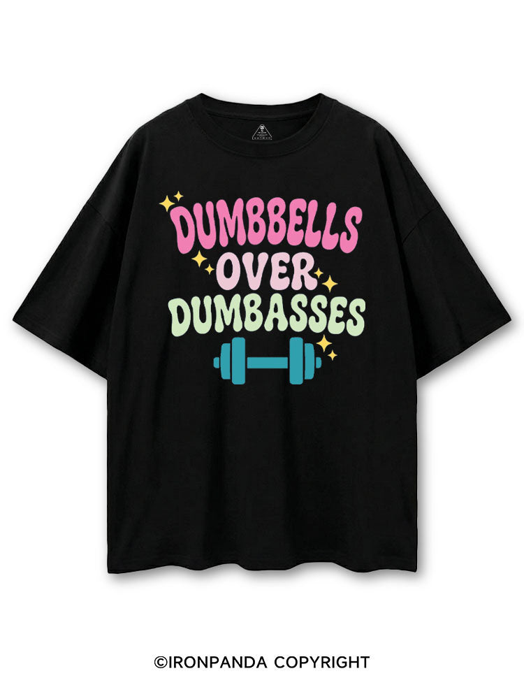 DUMBBELLS OVER DUMBASSES COTTON PUMP COVER
