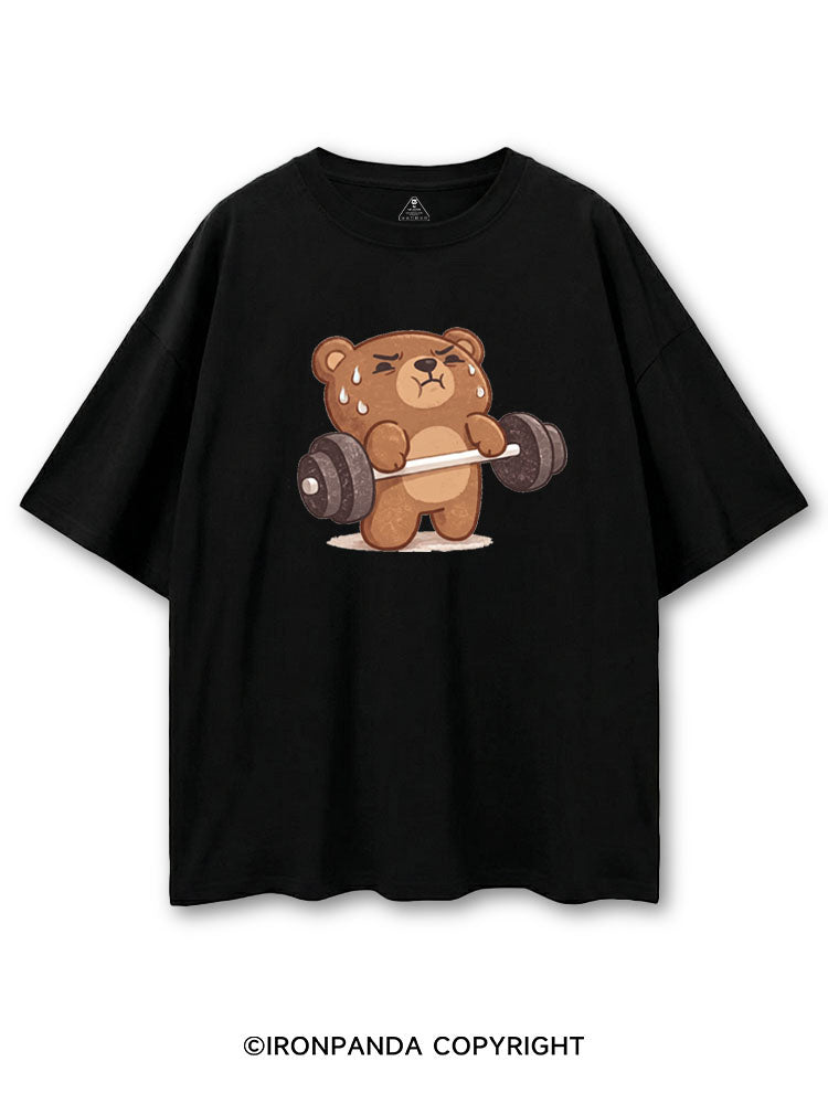 BEARY TIRED BUT BEARY STRONG COTTON PUMP COVER