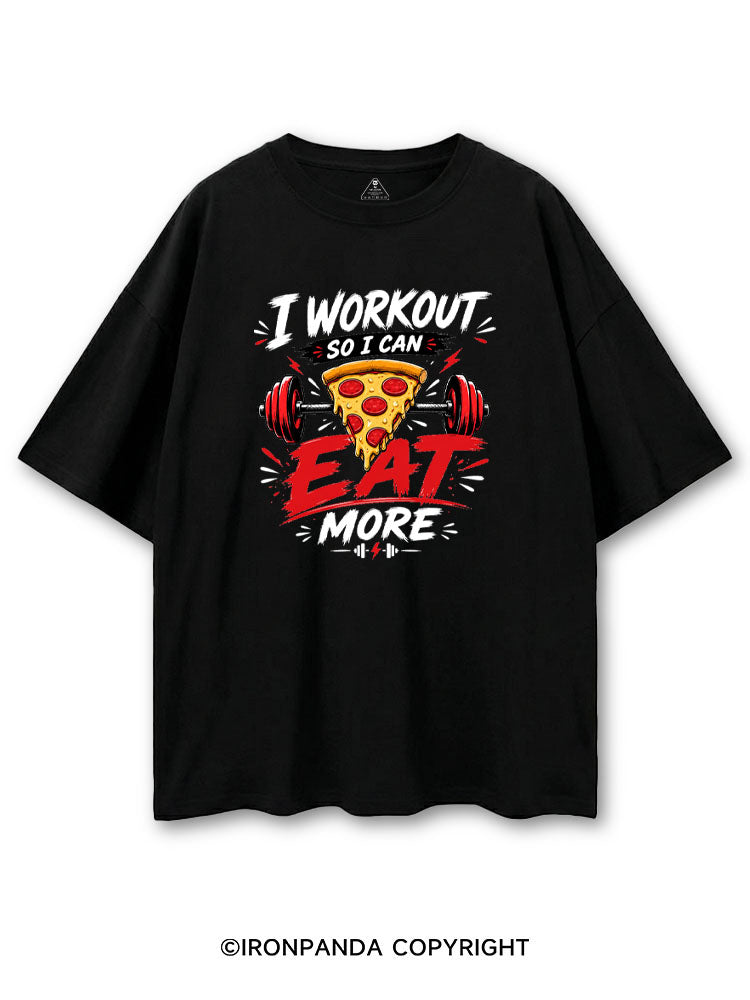 I WORKOUT SO I CAN EAT MORE PIZZA COTTON PUMP COVER