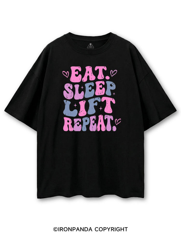 EAT SLEEP LIFT REPEAT COTTON PUMP COVER