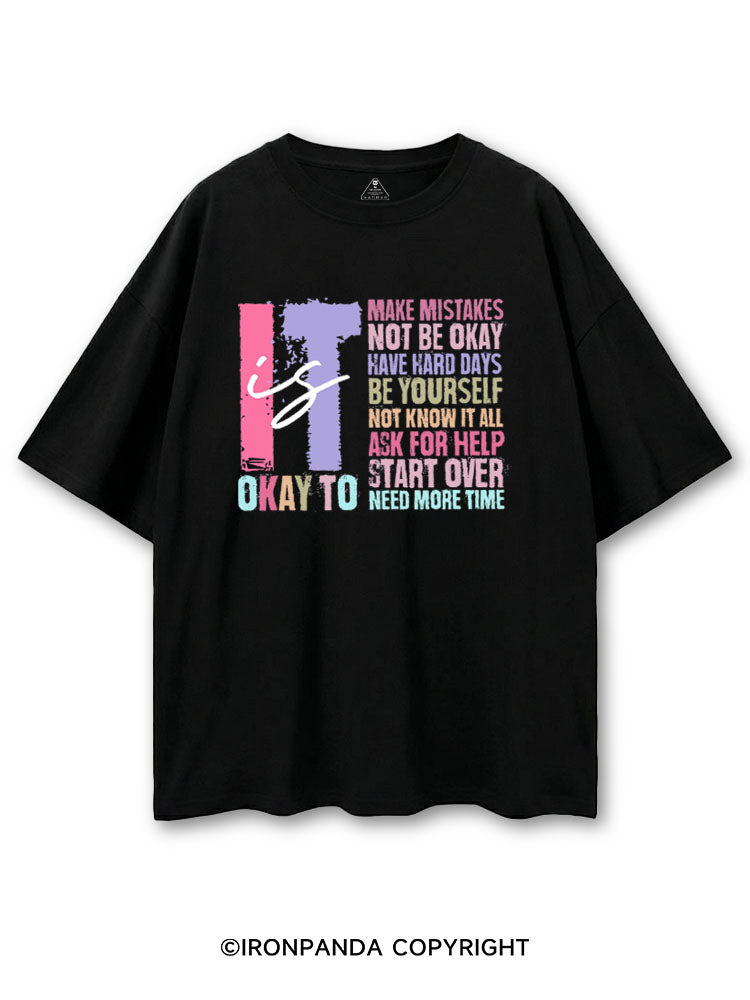 IT IS OKAY TO MAKE MISTAKES COTTON PUMP COVER