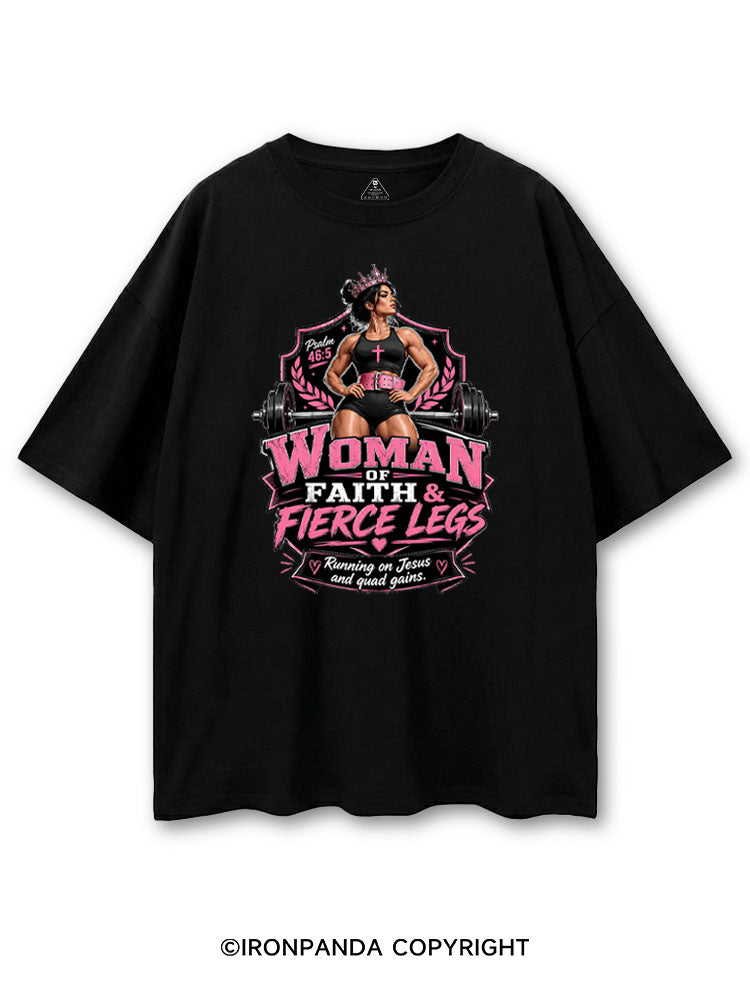 WOMAN OF FAITH & FIERCE LEGS COTTON PUMP COVER
