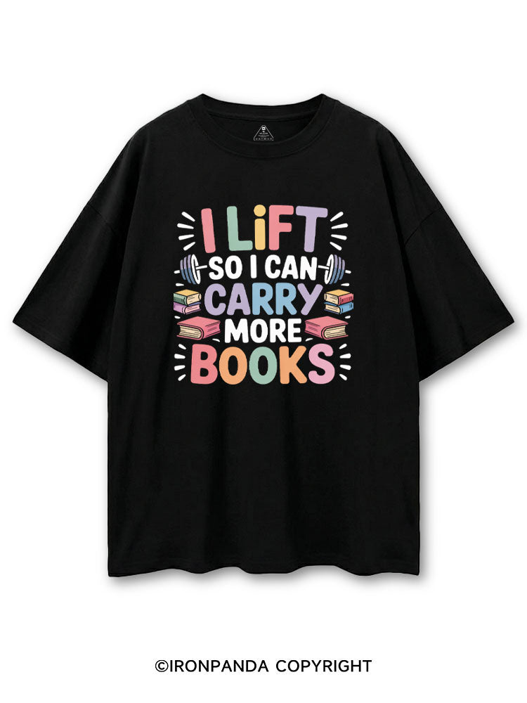 I LIFT SO I CAN CARRY MORE BOOKS COTTON PUMP COVER