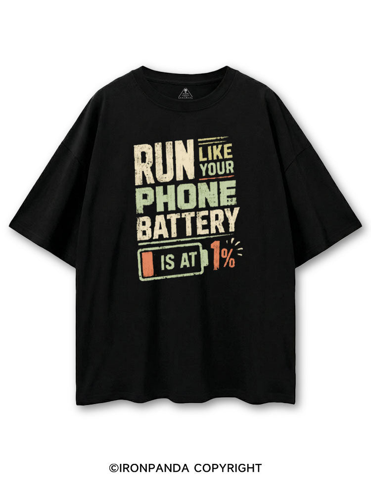 RUN LIKE YOUR PHONE BATTERY IS AT 1% COTTON PUMP COVER