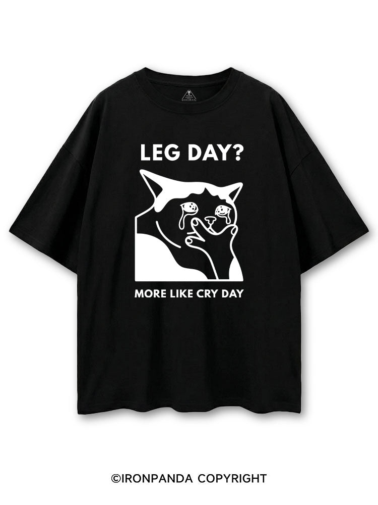 LEG DAY MORE LIKE CRY DAY KITTY COTTON PUMP COVER