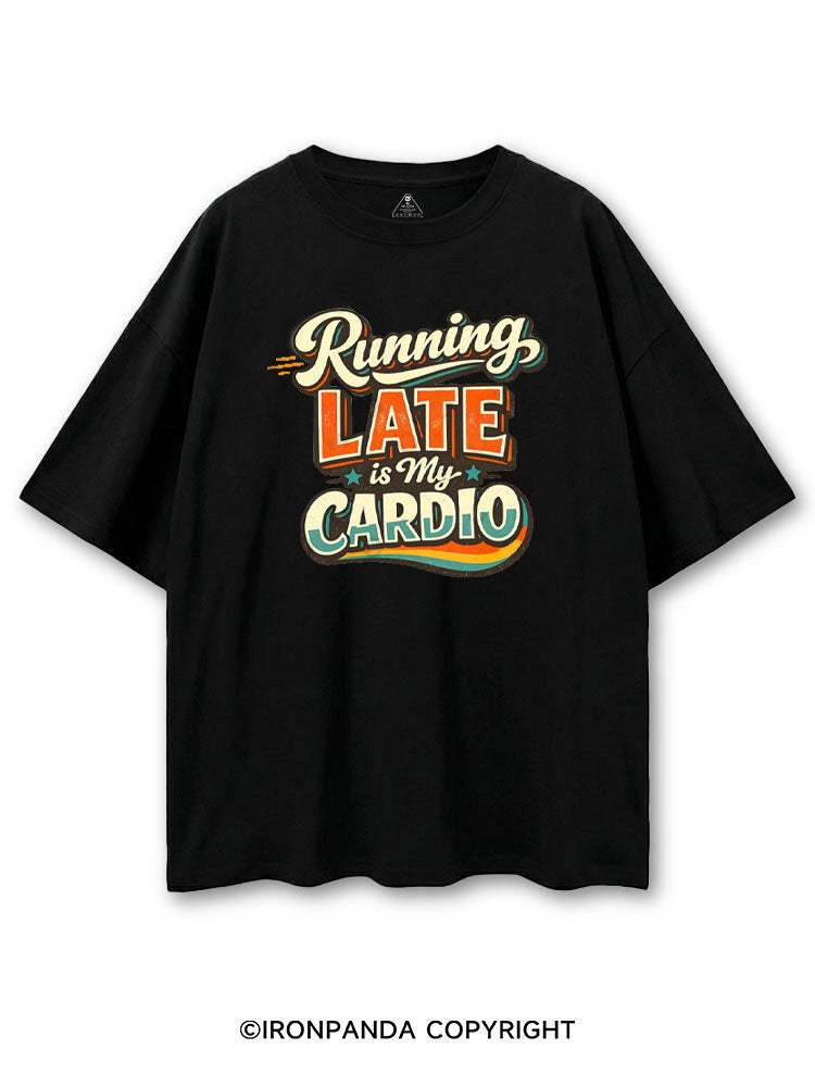 RUNNING LATE IS MY CARDIO COTTON PUMP COVER
