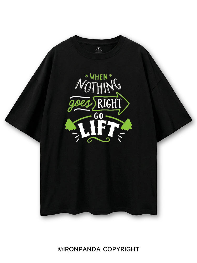 WHEN NOTHING GOES RIGHT GO LIFT COTTON PUMP COVER