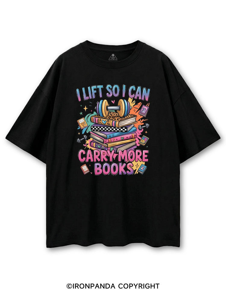 I LIFT SO I CAN CARRY MORE BOOKS COTTON PUMP COVER