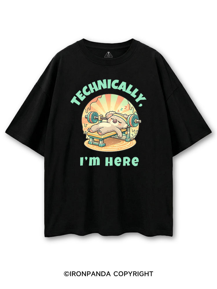 TECHNICALLY, I'M HERE COTTON PUMP COVER