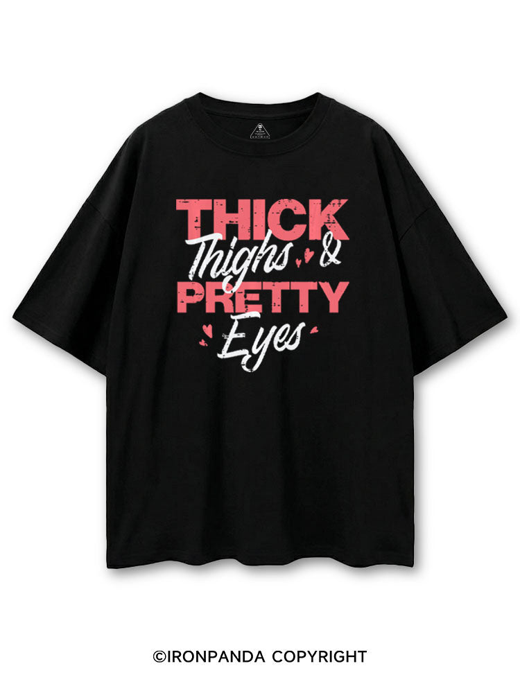 THICK THIGHS & PRETTY EYES COTTON PUMP COVER
