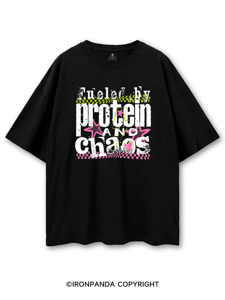 FUELED BY PROTEIN AND CHAOS COTTON PUMP COVER