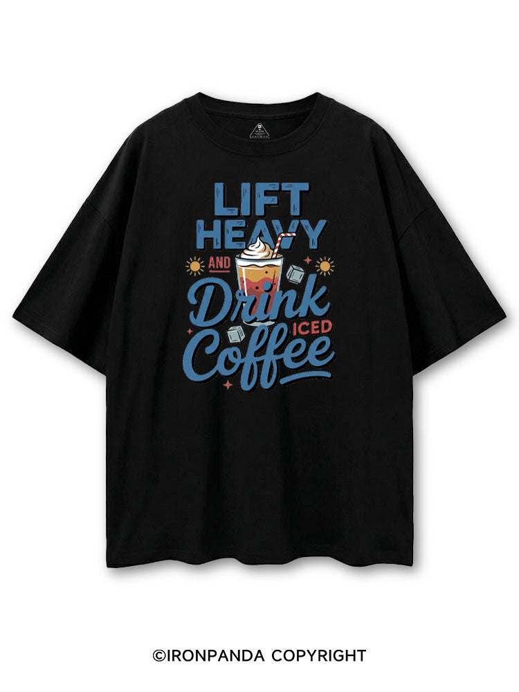 LIFT HEAVY AND DRINK ICED COFFEE COTTON PUMP COVER