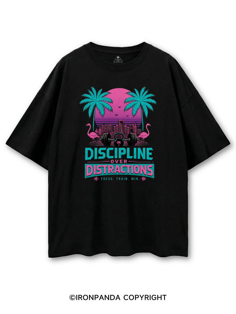DISCIPLINE OVER DISTRACTIONS FOCUS TRAIN WIN COTTON PUMP COVER