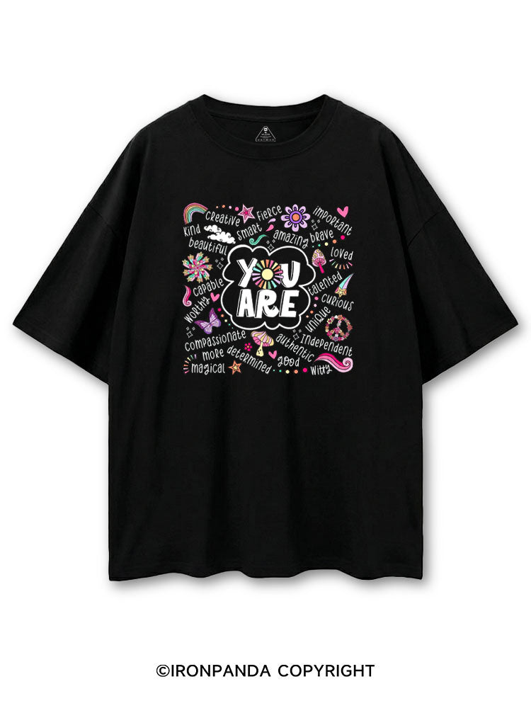 YOU ARE UNIQUE COTTON PUMP COVER