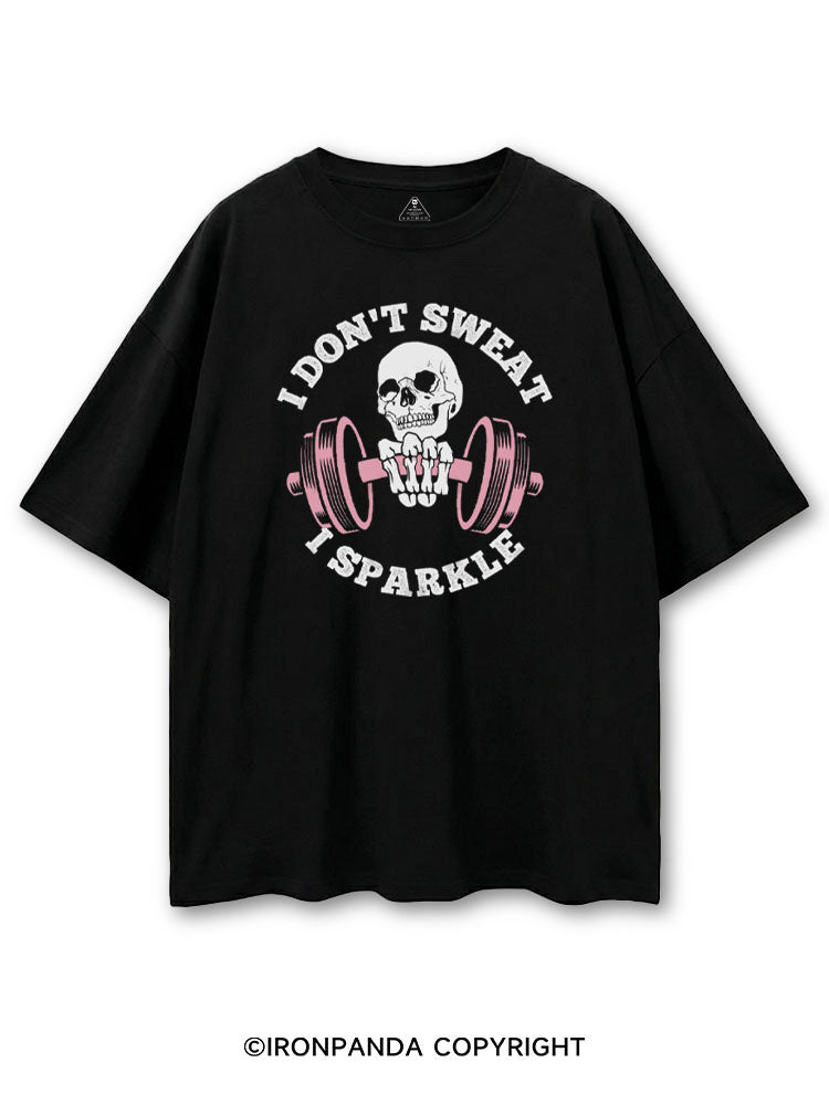 I DON'T SWEAT I SPARKLE COTTON PUMP COVER
