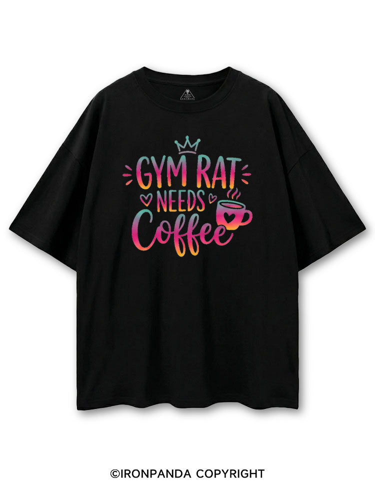 GYM RAT NEEDS COFFEE COTTON PUMP COVER