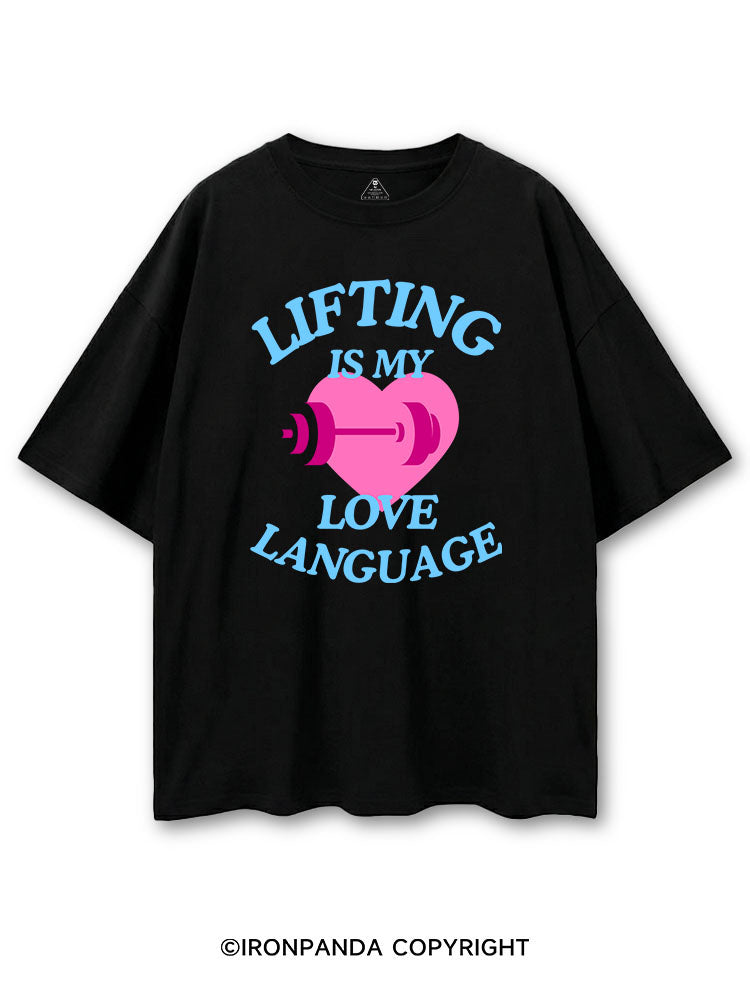 LIFTING IS MY LOVE LANGUAGE WORKOUT COTTON PUMP COVER