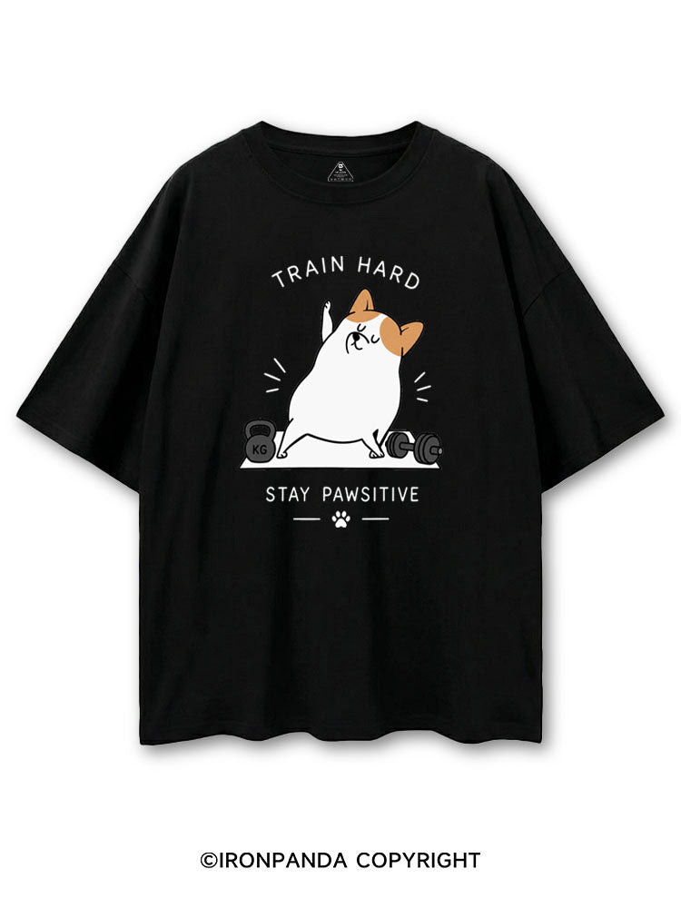 TRAIN HARD STAY PAWSITIVE COTTON PUMP COVER