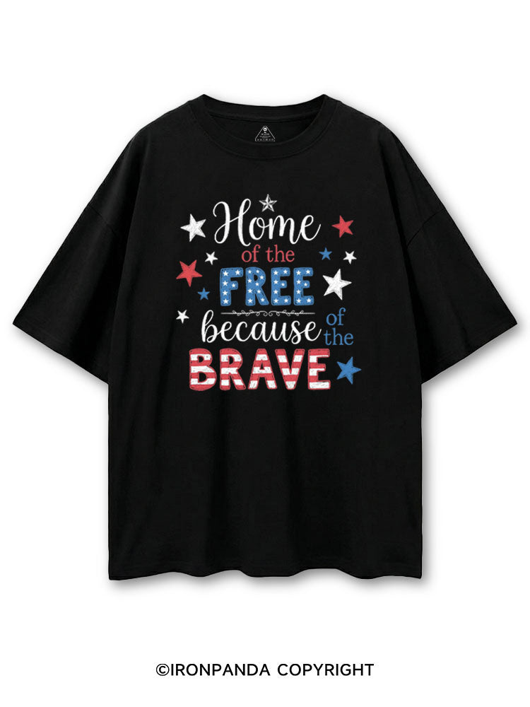 HOME OF THE FREE BECAUSE OF THE BRAVE COTTON PUMP COVER