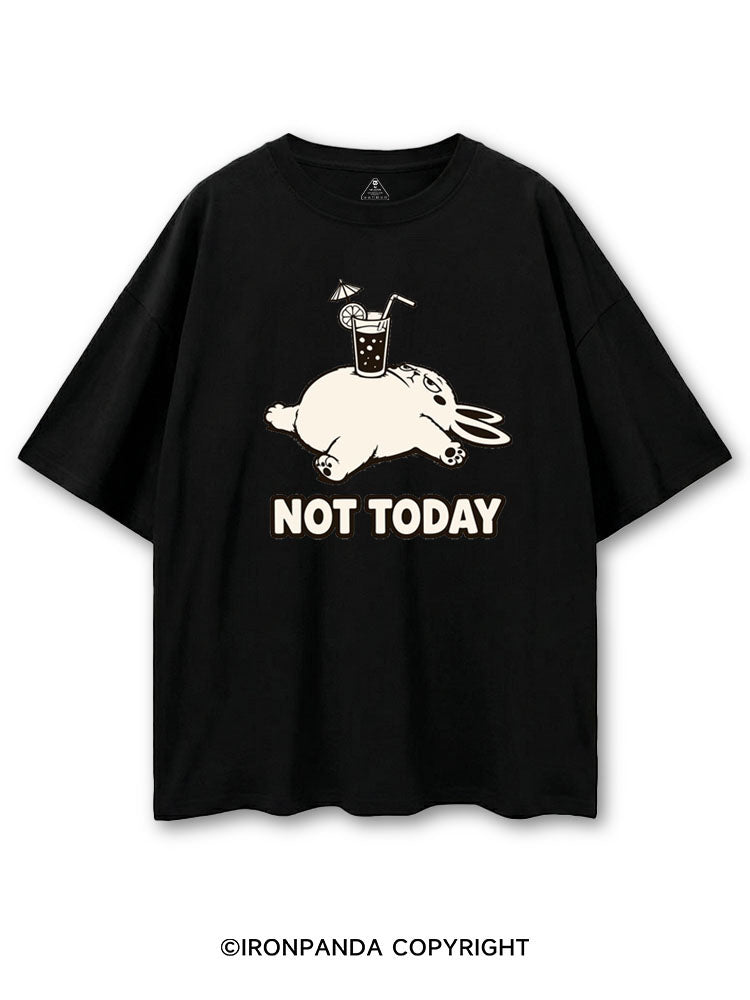 NOT TODAY BUNNY COTTON PUMP COVER