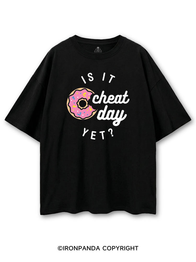 IS IT CHEAT DAY YET DONUT COTTON PUMP COVER