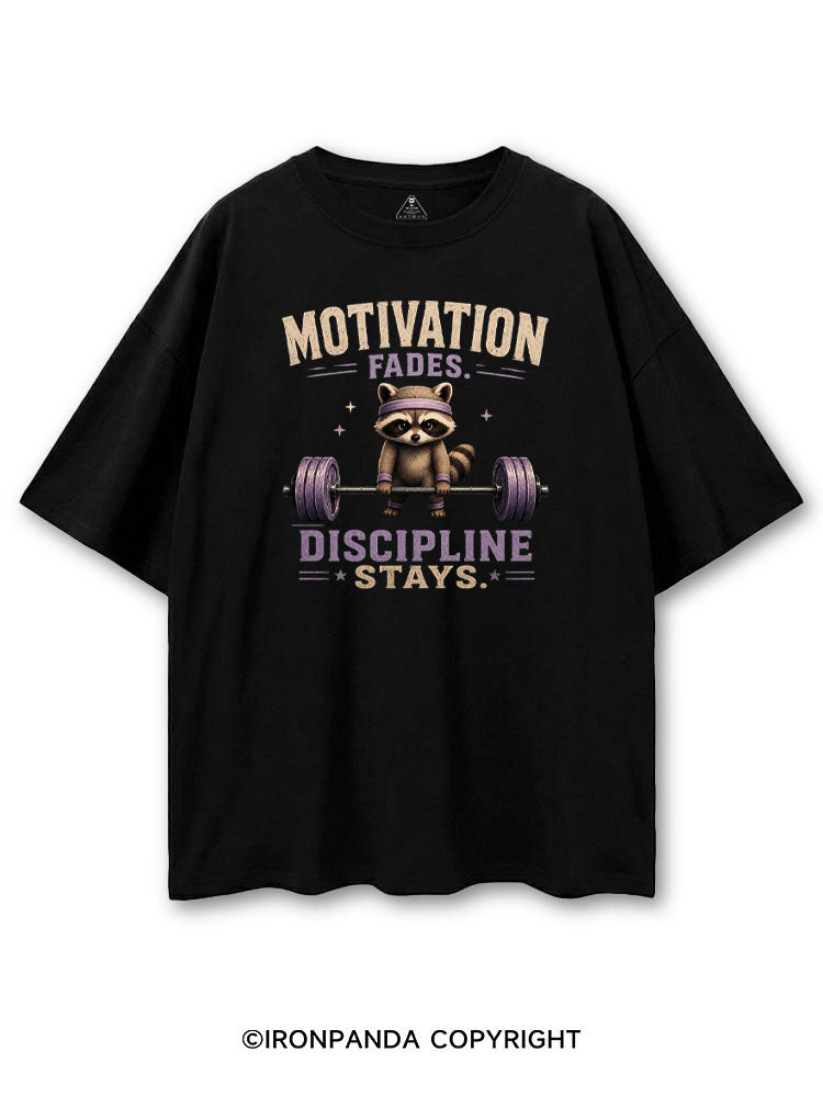 MOTIVATION FADES DISCIPLINE STAYS COTTON PUMP COVER