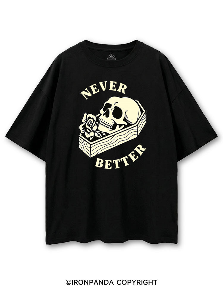 NEVER BETTER GYM SKELETON COTTON PUMP COVER