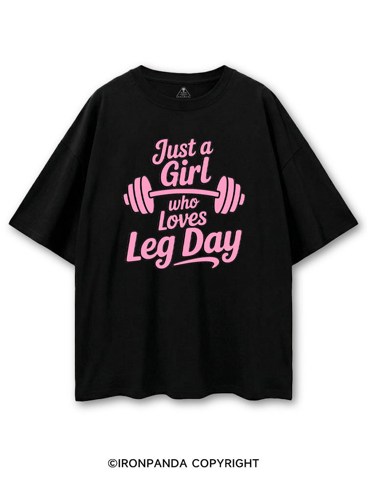 JUST A GIRL WHO LOVES LEG DAY COTTON PUMP COVER