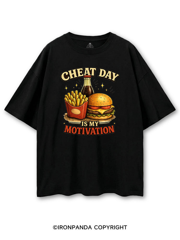 CHEAT DAY IS MY MOTIVATION COTTON PUMP COVER