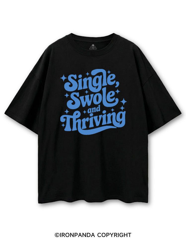 SINGLE SWOLE AND THRIVING COTTON PUMP COVER