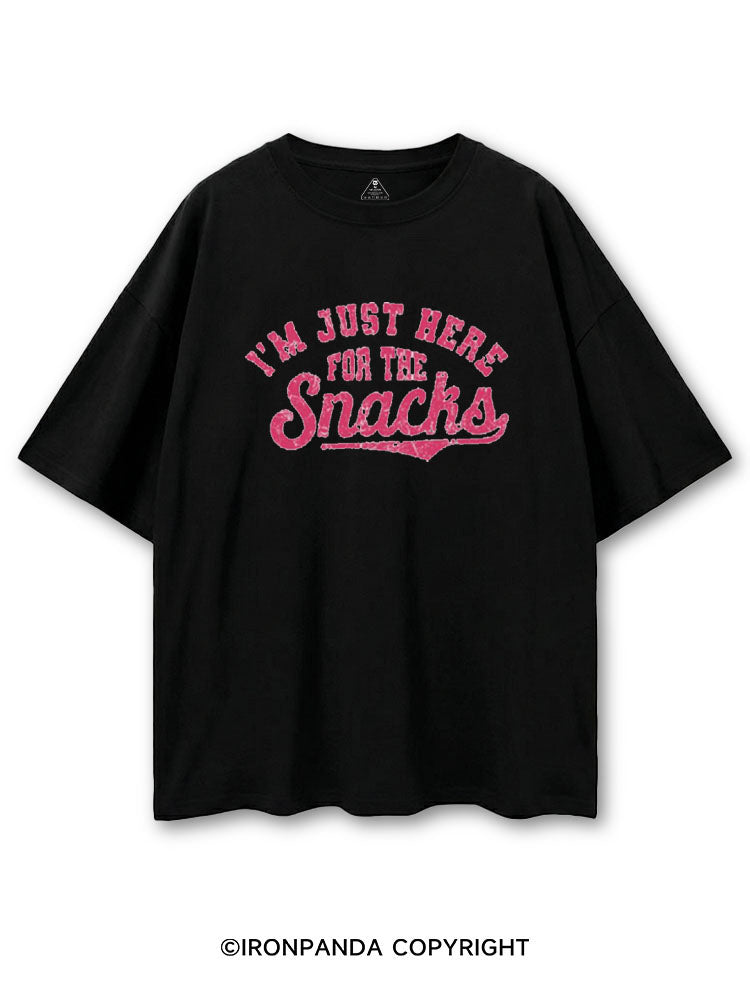 I'M JUST HERE FOR THE SNACKS COTTON PUMP COVER
