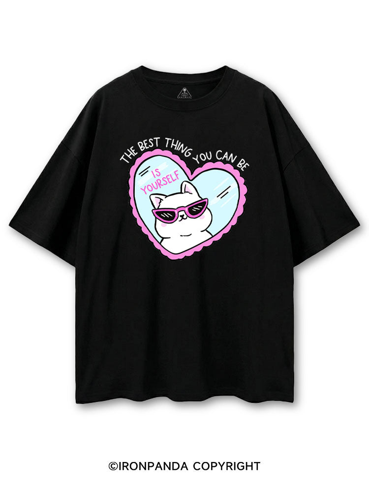 THE BEST THING YOU CAN BE IS YOURSELF COTTON PUMP COVER