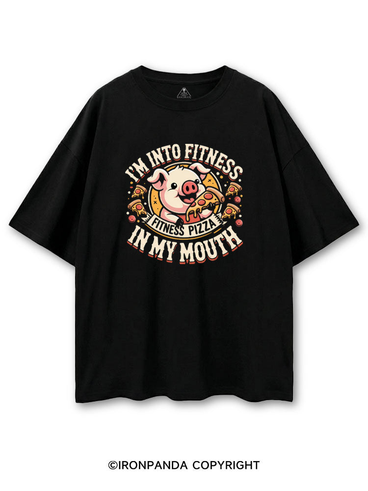 I'M INTO FITNESS FITNESS PIZZA IN MY MOUTH COTTON PUMP COVER