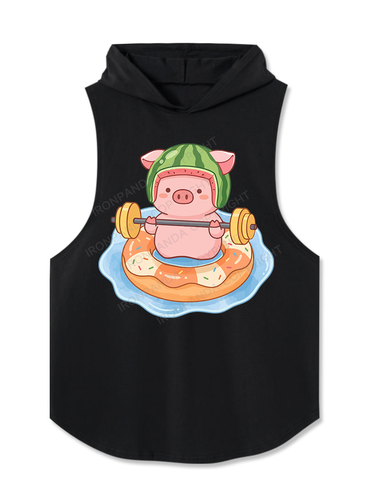 Watermelon Piggy Hooded Tank