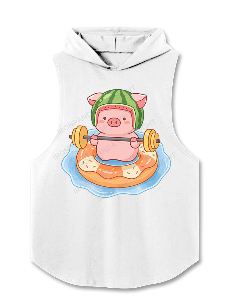 Watermelon Piggy Hooded Tank