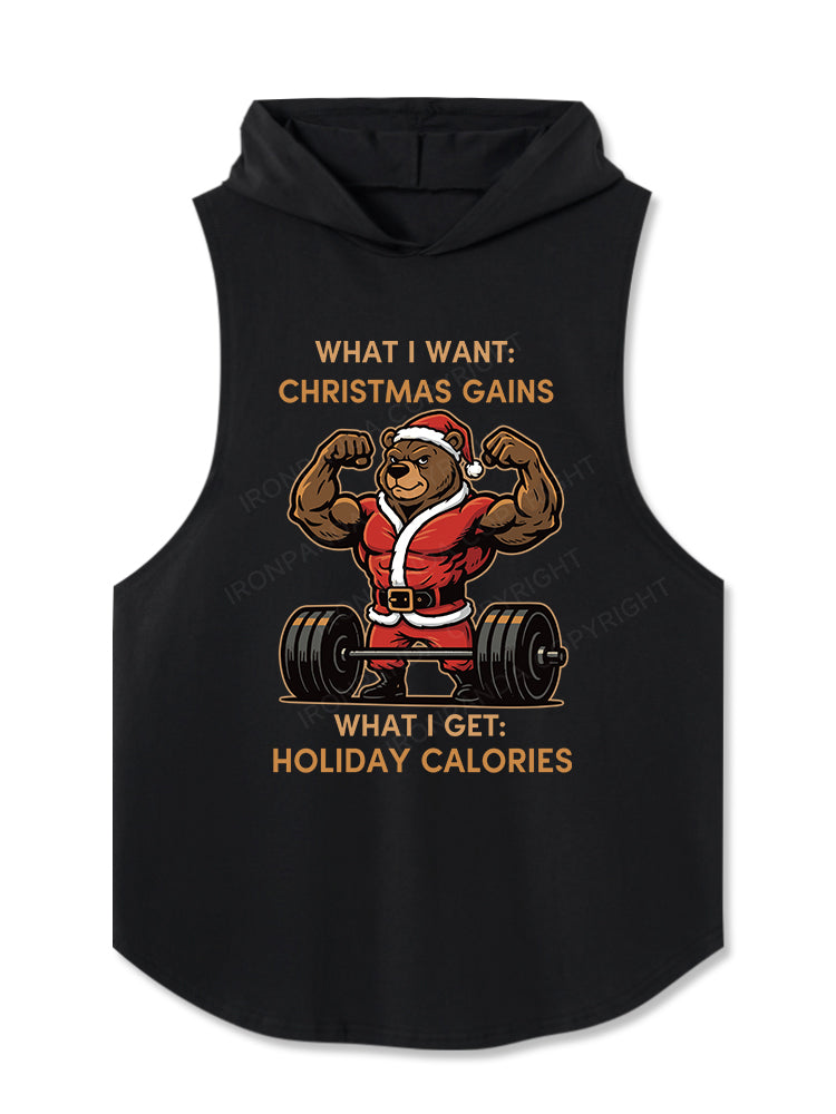 What I want Christmas Gains Hooded Tank