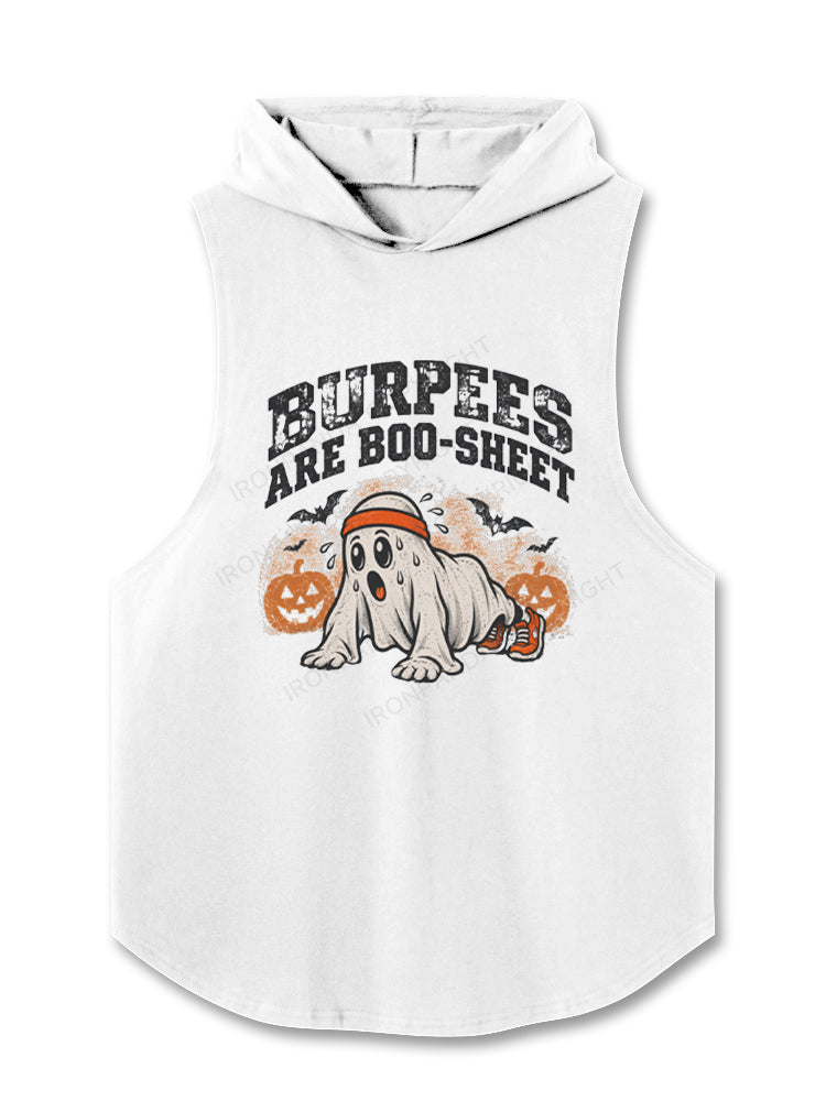 Burpees Are Boo Sheet Hooded Tank